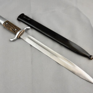 FIremans Dress Bayonet with Simulated Stag Grips.